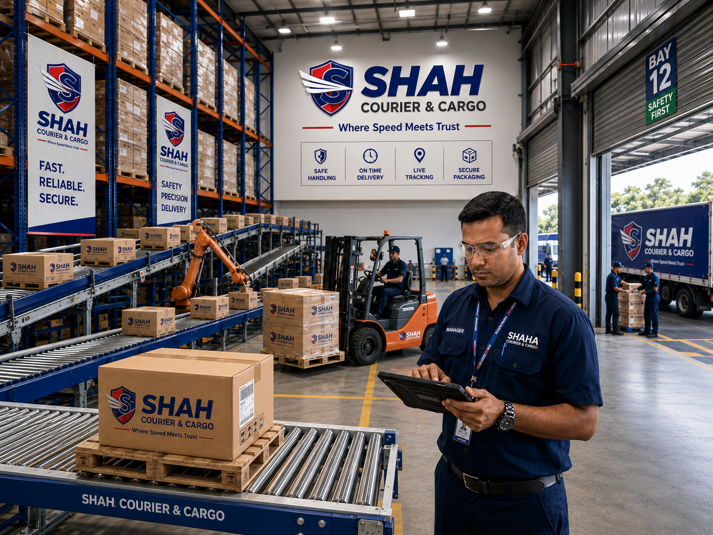 Shah Courier and Cargo Modern Logistics & Warehousing Hub