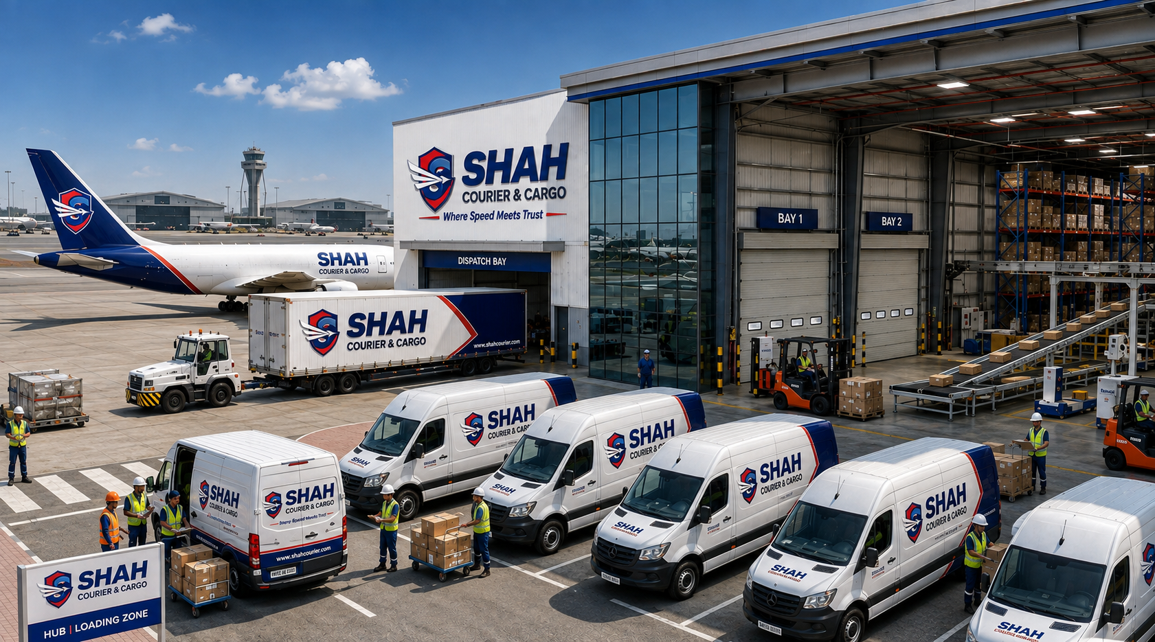 Shah Courier and Cargo Multi-Modal Logistics Hub